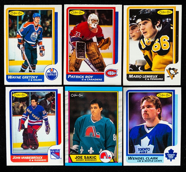 1986-87 and 1989-90 O-Pee-Chee Hockey Complete Sets