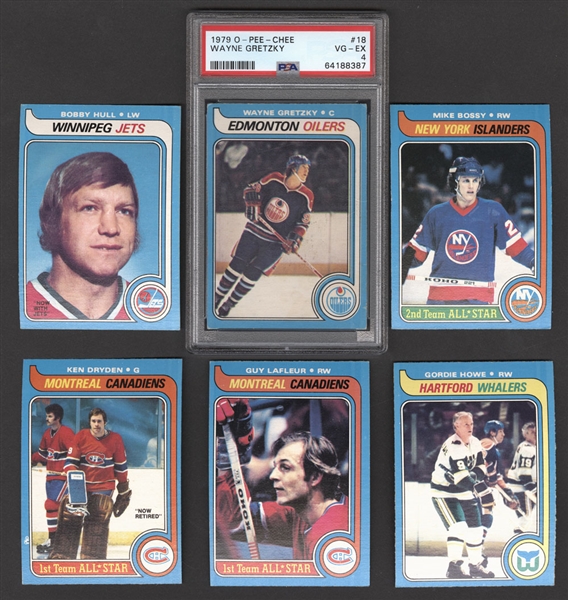 1979-80 O-Pee-Chee Hockey Complete 396-Card Set Including PSA 4 Wayne Gretzky Rookie Card