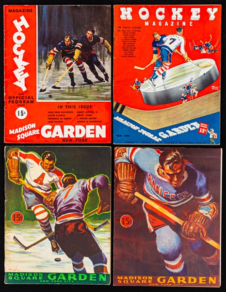 Madison Square Garden 1930s to 1960s New York Rangers and Other Teams Hockey Programs (10)