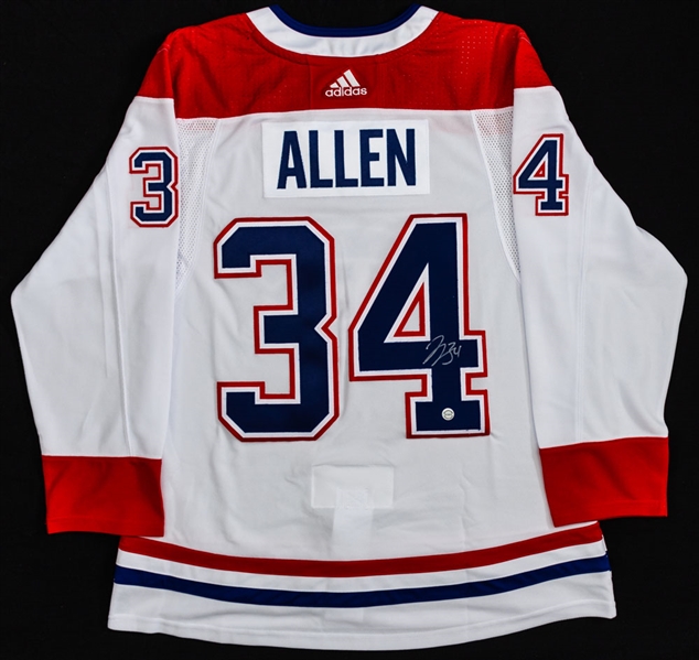 Jake Allen Signed Montreal Canadiens Away Jersey with COA 