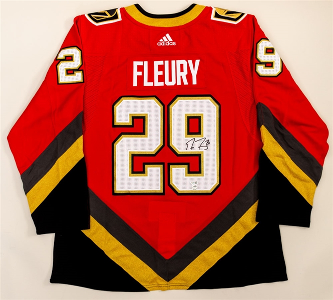 Marc-Andre Fleury Signed Vegas Golden Knights Reverse Retro Jersey with COA