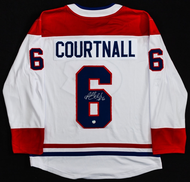Russ Courtnall Signed Montreal Canadiens Fanatics Jersey with COA 
