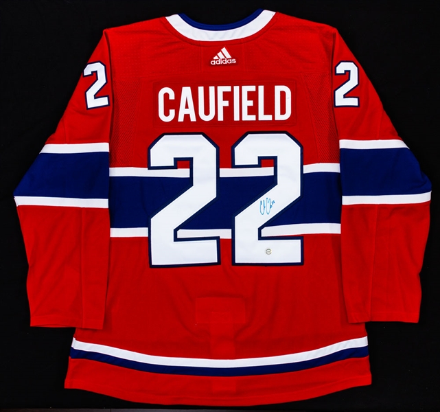 Cole Caufield Signed Montreal Canadiens Jersey with COA 
