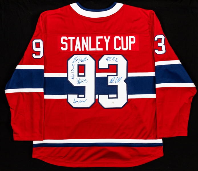 Montreal Canadiens 1993 Stanley Cup Champions Multi-Signed Fanatics Jersey including Patrick Roy, John LeClair and Serge Savard – COA 