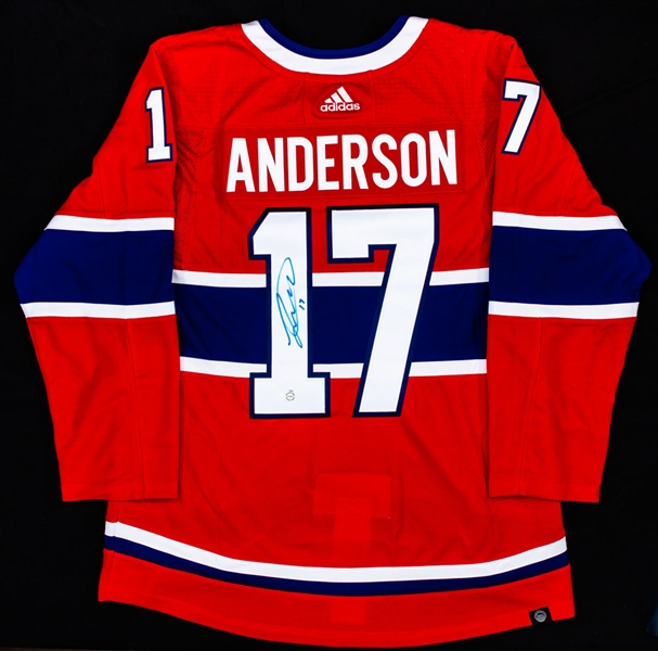 Josh Anderson Signed Montreal Canadiens Jersey with COA 