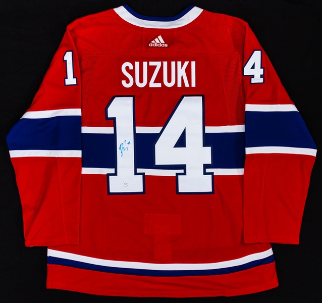 Nick Suzuki Signed Montreal Canadiens Jersey with COA