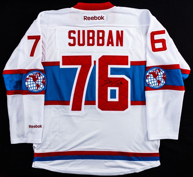 PK Subban Signed 2016 Winter Classic Montreal Canadiens Jersey with LOA from the Montreal Childrens Foundation