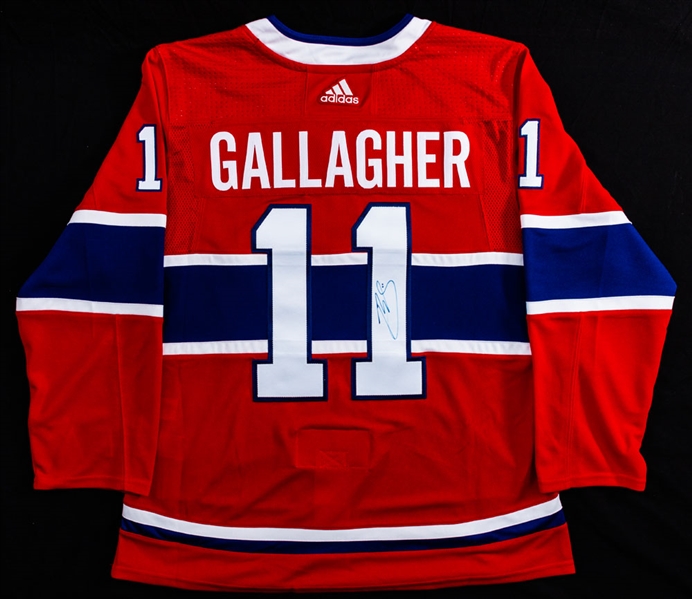 Brendan Gallagher Montreal Canadiens Signed Adidas Alternate Captains Home Jersey with COA