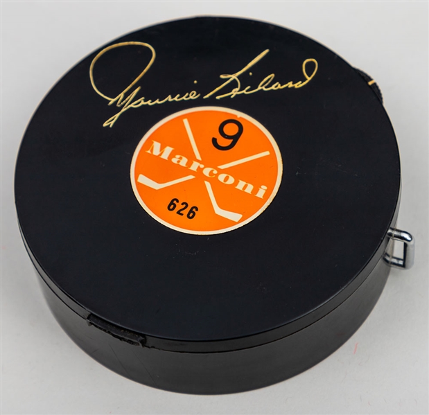 1960s Maurice "Rocket" Richard Marconi "626 Career Goals" Puck-Shaped Transistor Radio