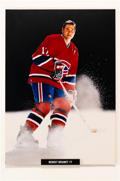 Benoit Brunet Photo Display from the Montreal Canadiens Archives (20” x 28”)