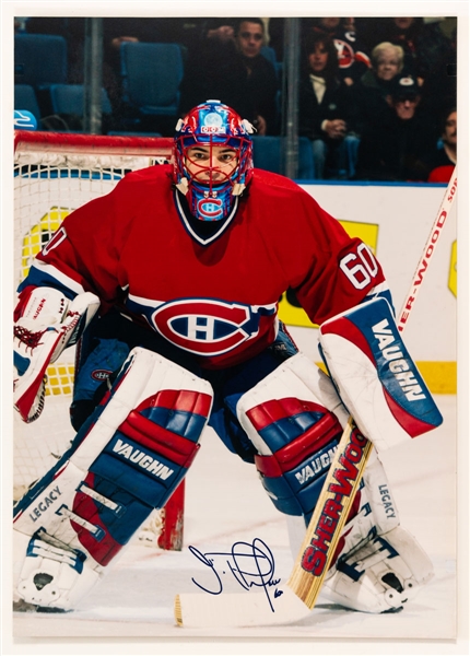Jose Theodore Photo Display from the Montreal Canadiens Archives (20” x 28”)