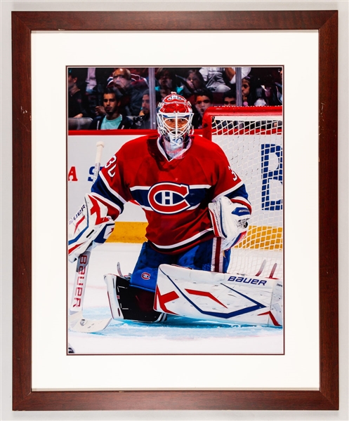 Peter Budaj Montreal Canadiens Photo Display from the Montreal Canadiens Archives (26 3/4” x 32 3/4”)