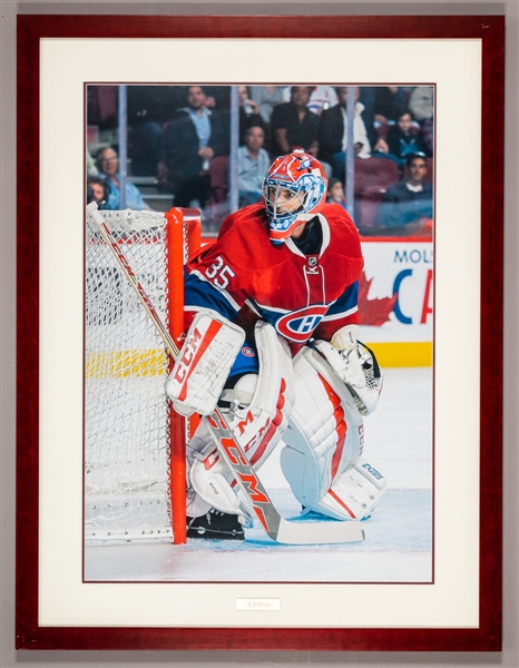 Al Montoya Photo Display from the Montreal Canadiens Archives (32 3/4” x 42 3/4”)