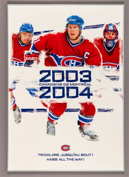 Montreal Canadiens Oversized Player Photo Displays (9) from the Montreal Canadiens Archives including Koivu, Gallagher and Galchenyuk (30” x 40”)
