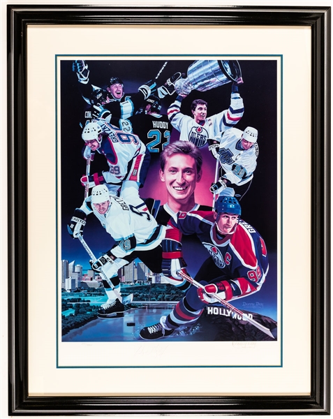 Wayne Gretzky Signed "802" Limited-Edition Framed Lithograph by Danny Day #245/880 with LOA (27” x 34”)