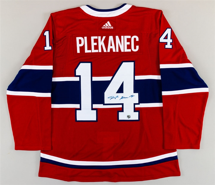 Tomas Plekanec Signed Montreal Canadiens Alternate Captain’s Jersey with LOA 