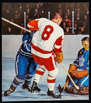Deceased HOFers Terry Sawchuk (Maple Leafs) and Jacques Plante (Montreal Canadiens) Signed Picture with LOA (9 3/4" x 11") 