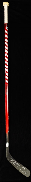 Nicklas Lidstroms February 14th 2012 Detroit Red Wings "Record 21 Straight Home Ice Wins / 1,551th Game" Signed Warrior Widow Game-Used Stick with Team COA