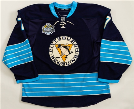 Paul Martins 2011 Winter Classic Pittsburgh Penguins Game-Worn Second Period Jersey 
