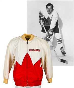 Frank Mahovlichs 1972 Canada-Russia Series Official Team Canada Jacket from His Personal Collection with LOA