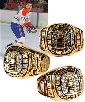 Frank Mahovlichs 1971-74 Montreal Canadiens 10K Gold and Diamond Career Tribute Ring with LOA