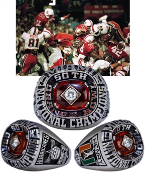 Miami Hurricanes 1983 Orange Bowl NCAA Championship Ring 