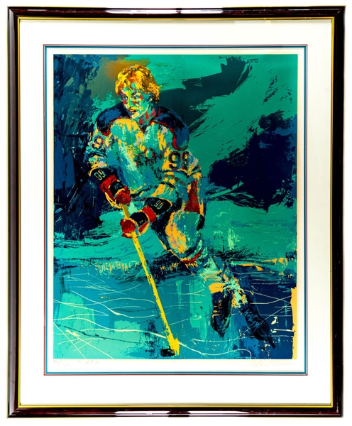 LeRoy Neiman 1981 "The Great Gretzky" Signed Limited-Edition #4/300 Framed Serigraph with COA (39” x 47”) 