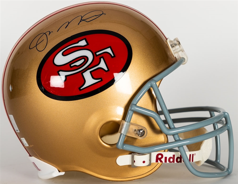 Joe Montana Signed San Francisco 49ers Full-Size Riddell Helmet