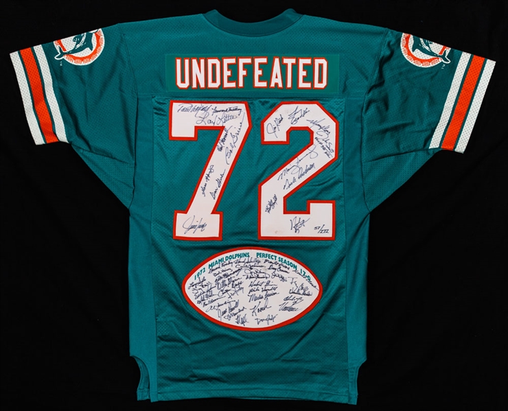 Miami Dolphins 1972 Undefeated Perfect Season Team-Signed 30th Reunion Limited-Edition Jersey #51/272 - COA