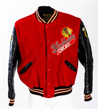 Vintage 1960s Chicago Black Hawks Jacket 