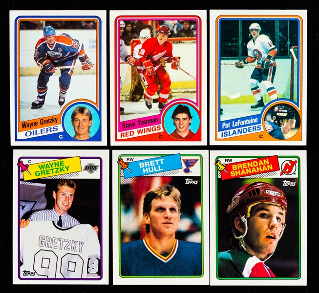 1984-85 and 1988-89 Topps Hockey Complete Mid-to-High Grade Sets Plus Numerous Extras and 1984-85 Empty Wax Box & Wrappers