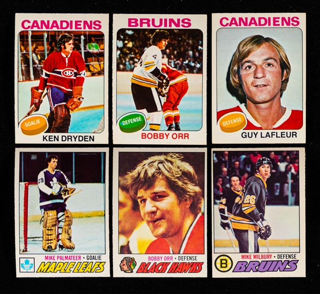 1975-76 and 1977-78 O-Pee-Chee Hockey Complete/Near Complete 396-Card Sets Plus Wrappers (8)