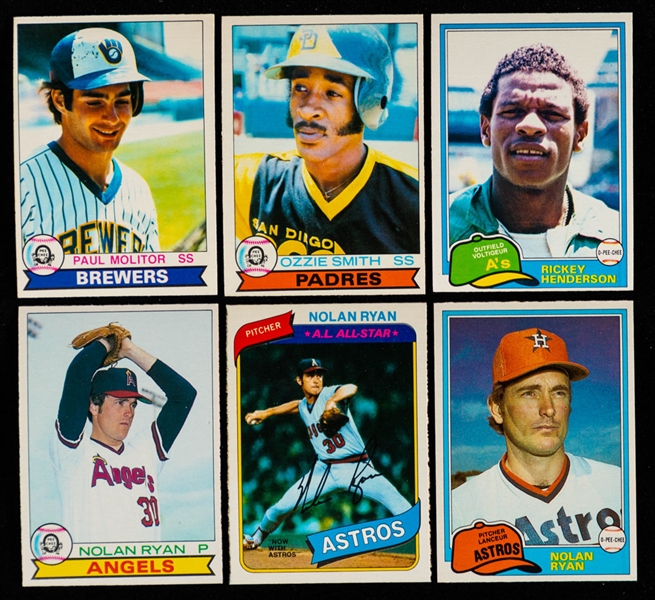 1979, 1980 and 1981 O-Pee-Chee Baseball Complete Sets Plus Empty Wax Boxes (5), Wrappers (125+) and Extra Cards (1300+)