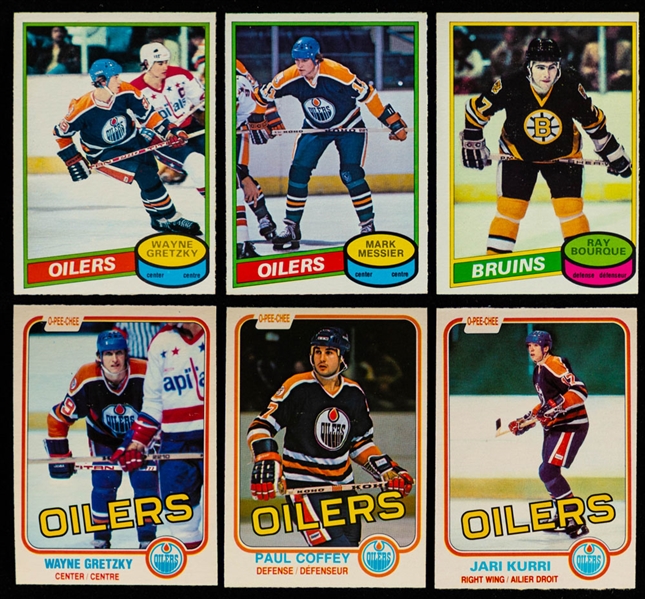 1980-81 O-Pee-Chee Hockey Near Complete Set (395/396) and 1981-82 O-Pee-Chee Complete 396-Card Set