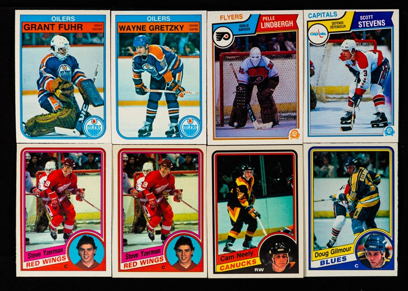 1982-83 and 1984-85 O-Pee-Chee Hockey Complete 396-Card Sets Plus Partial 1983-84 O-Pee-Chee Hockey Set