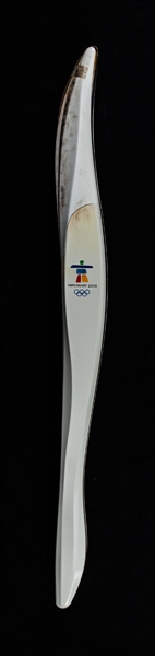 Vancouver 2010 Winter Olympics Official Relay Torch (37") and Official Torchbearer Complete Uniform