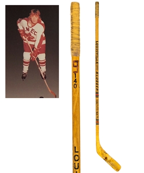 Wayne Gretzkys 1976-77 Seneca Nationals Louisville Slugger Game-Used Pre-NHL Stick with Shawn Chaulk LOA 