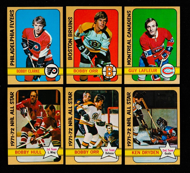 1972-73 Topps Hockey Complete Mid-to-High Grade 176-Card Set