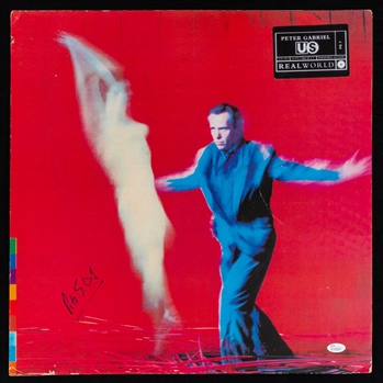 Peter Gabriel Signed 1992 Album "Us" Oversized Print on Cardboard - JSA Certified