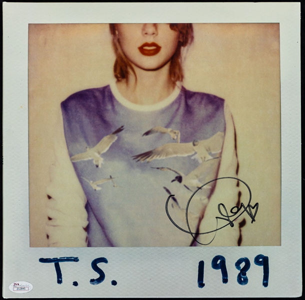 American Singer/Songwriter Taylor Swift Signed "1989" Album Cover with JSA LOA 