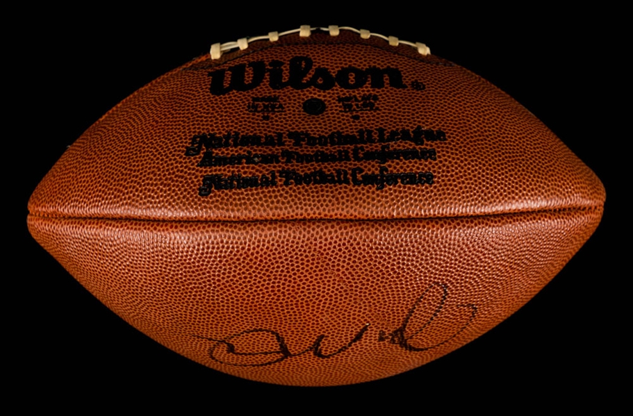 Joe Montana Signed Upper Deck Authenticated Collectors Choice Wilson Pro Football with UDA COA