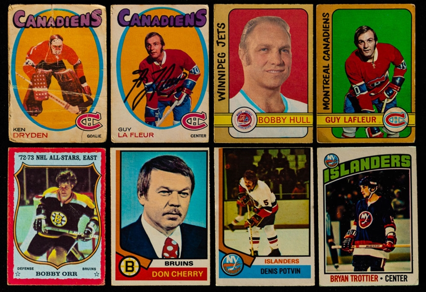 1970s O-Pee-Chee Hockey Cards (2000+) Including Rookie Cards of Guy Lafleur, Ken Dryden, Billy Smith, Don Cherry, Borje Salming, Lanny McDonald, Denis Potvin, Bryan Trottier and Others  