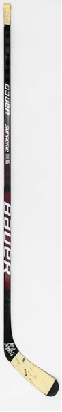 Eric Staals 2009-10 Carolina Hurricanes Signed Bauer Supreme ONE95 Game-Used Stick