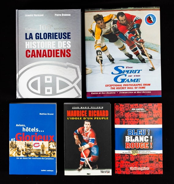 Hockey and Sports Books/Magazines (35+) Including Reds Story Signed Hardcover Book by Red Storey