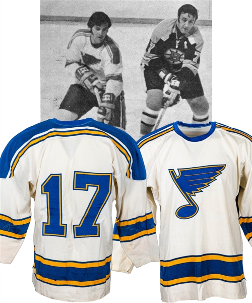 John Arbours 1970-71 St. Louis Blues Game-Worn Jersey - Team Repairs! (The Barry Meisel Collection)