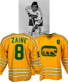 Rod Zaines 1972-73 WHA Chicago Cougars Inaugural Season Game-Worn Jersey - Team Repairs! (The Barry Meisel Collection)