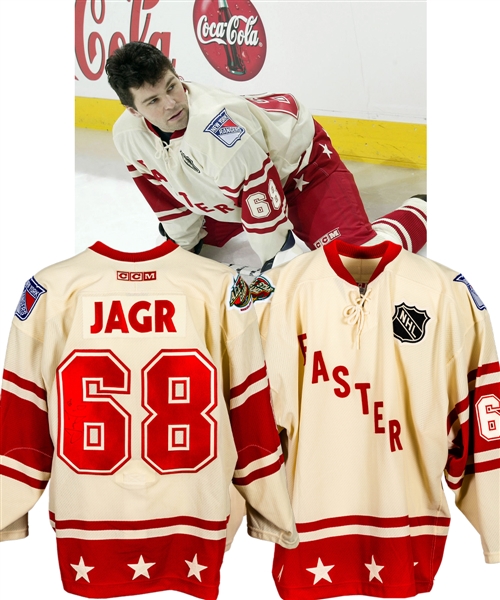 Jaromir Jagrs 2004 NHL All-Star Game Eastern Conference Signed Practice and Photo-Shoot Worn Jersey – Photo-Matched! (The Barry Meisel Collection)  
