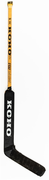 Andy Moog’s Early-to-Mid-1980s Edmonton Oilers Signed Koho Pro Game-Used Stick 