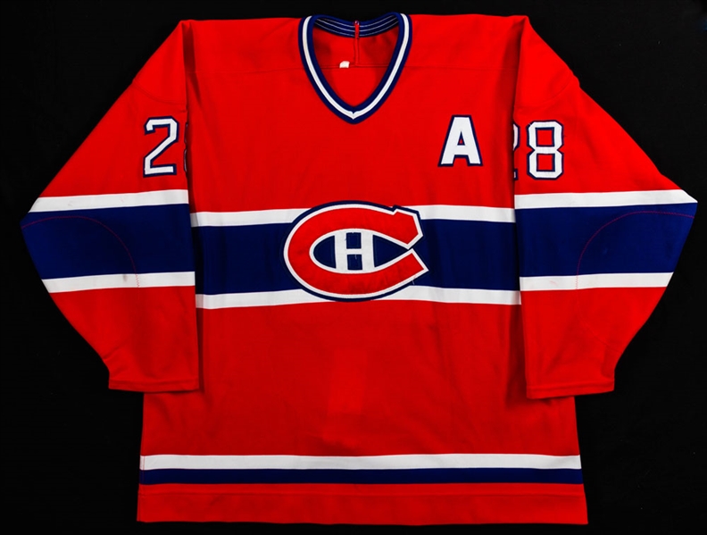 Marc Bureaus Mid-1990s Montreal Canadiens Game-Worn Alternate Captains Jersey with Team LOA