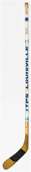 Pat LaFontaines Late-1980s New York Islanders Signed Louisville Game-Used Stick (The Barry Meisel Collection)